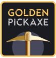 golden pickaxe logo